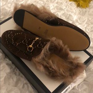 NWT Gucci Princetown mule 8 (38) with fur